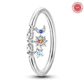 Anel Celestial Charm - Anel de destaque em prata de lei 925