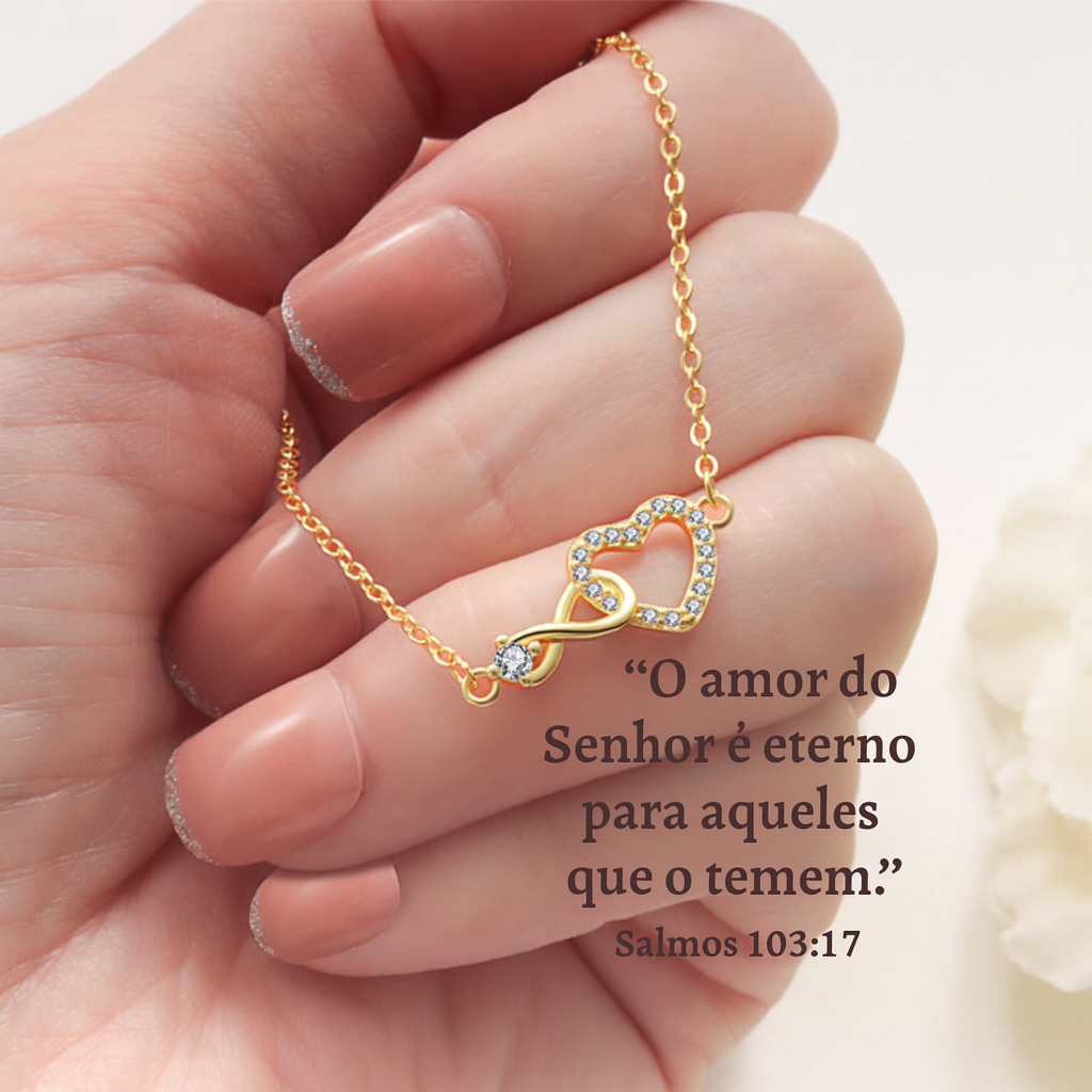 Pulseira Coração & Infinito — um símbolo de fé, cuidado e promessa