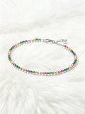 Pulseira Rainbow Tennis em Prata de Lei