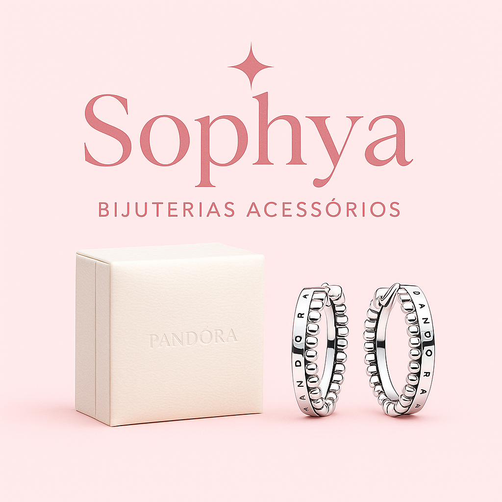 Argolas Clássicas com Textura de Bolinhas inclui caixa