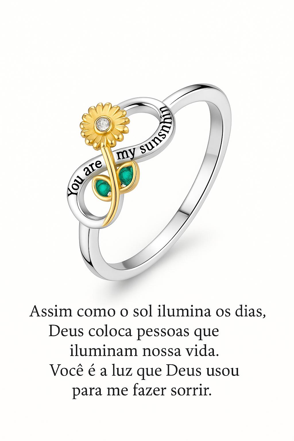 🌻 Anel Flor de Luz