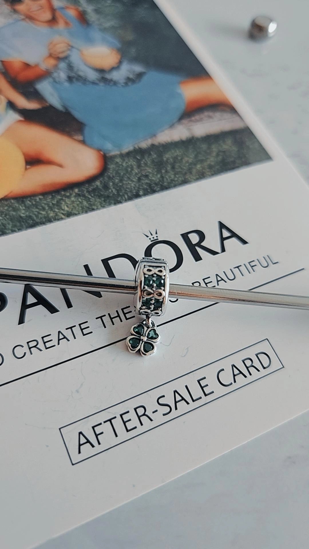 Trava de Segurança Trevo da Sorte em Prata 925