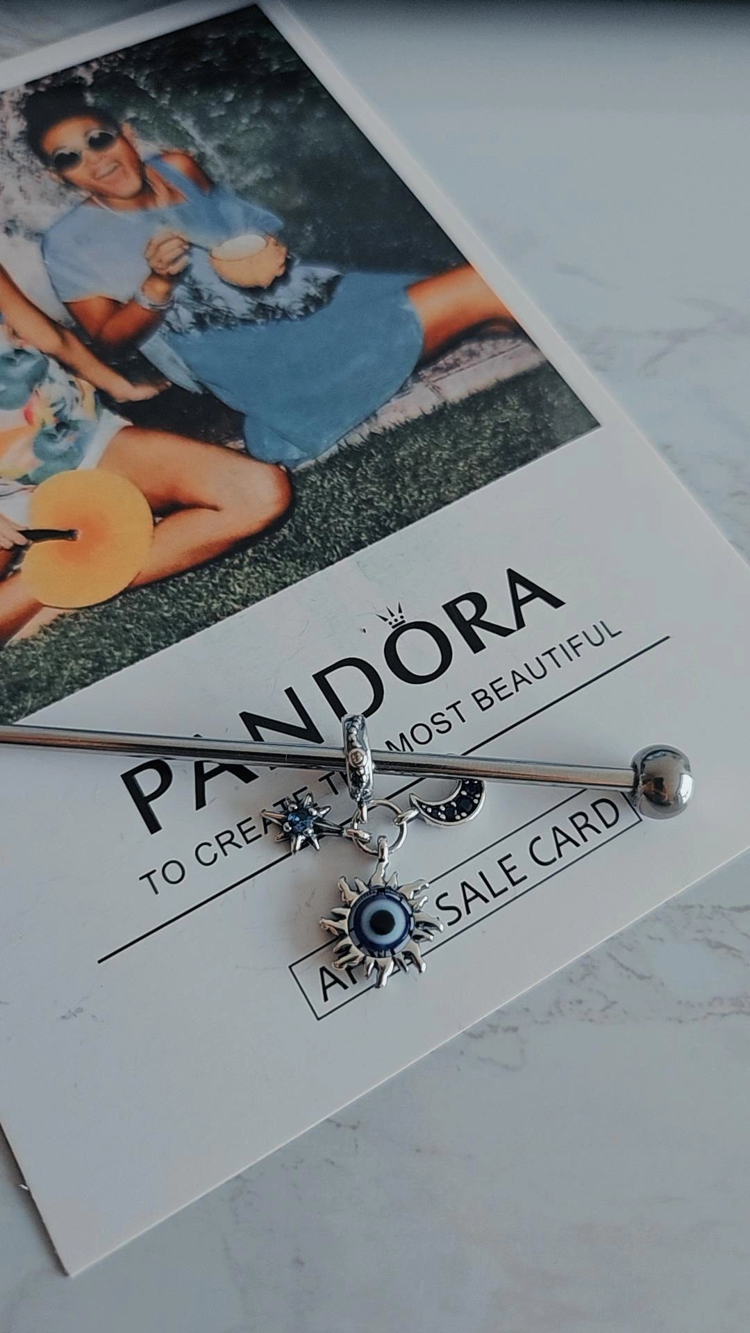 Pendente Olho Grego, Lua & Estrela em Prata 925 – Proteção e Boa Energia