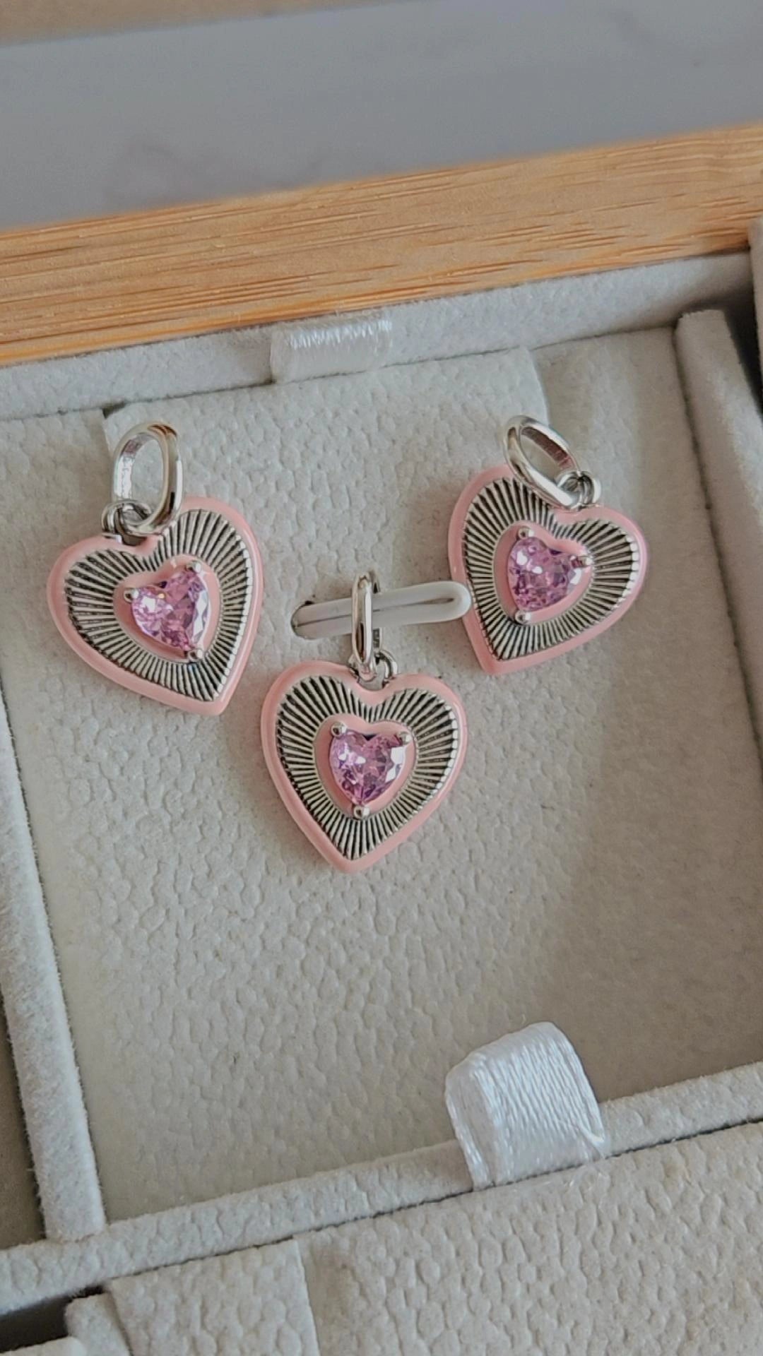 Pendente Coração Rosa em Prata 925 – Amor e Delicadeza