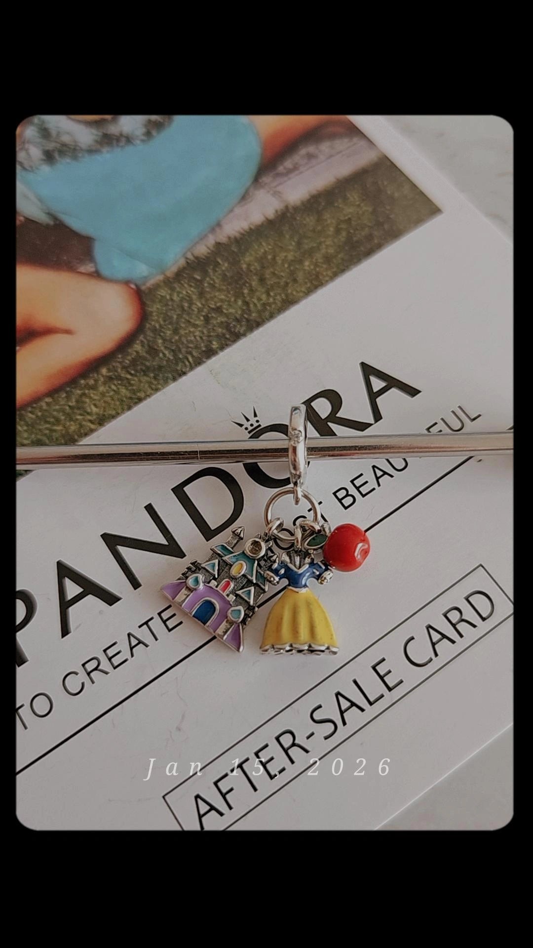 Pendente Princesa & Castelo Encantado em Prata 925