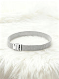 Pulseira Reflexions Mesh em Prata de Lei