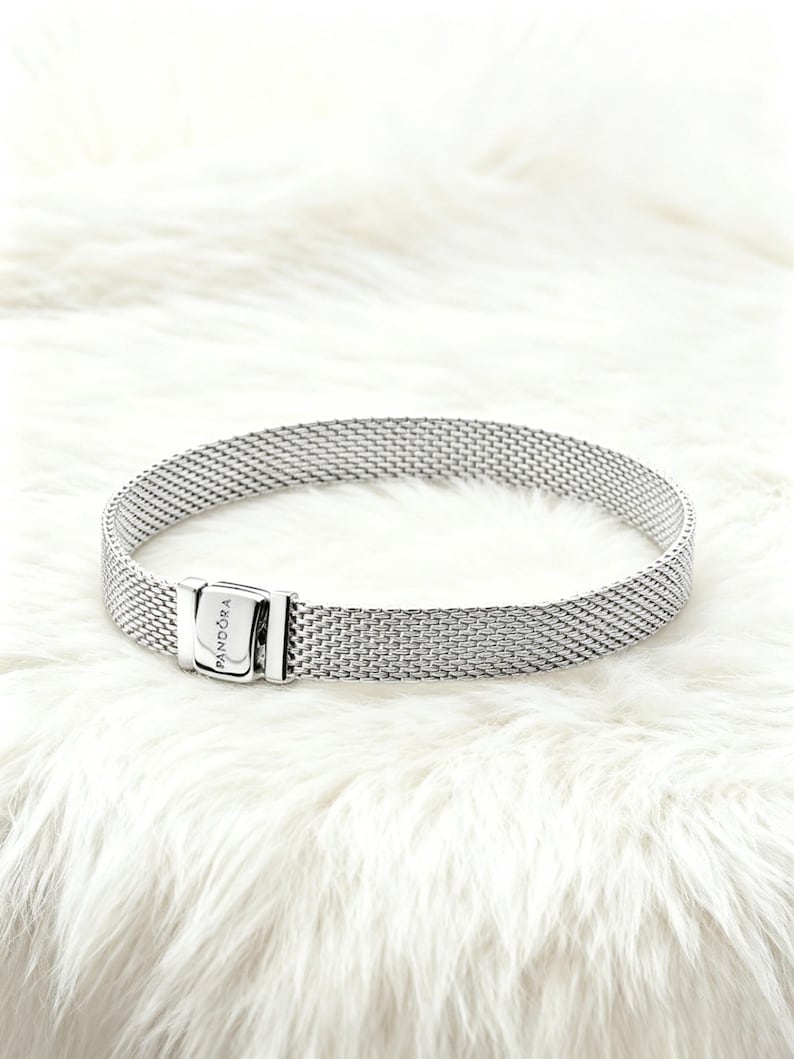 Pulseira Reflexions Mesh em Prata de Lei
